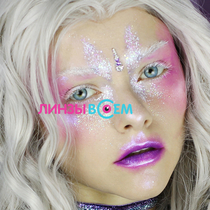 Цветные линзы EOS 201 Blue Фото 4