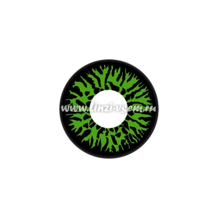 Карнавальные линзы Lensmam Green Goblin Фото 3